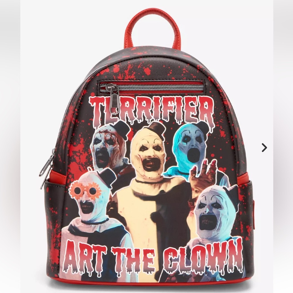 Loungefly Terrifier Art The Clown Splatter Mini Backpack